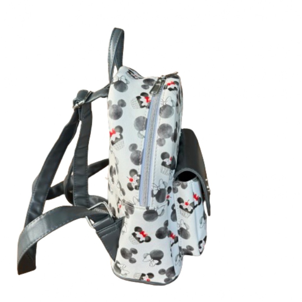 Loungefly Mickey Mouse & Minnie Mouse Cupcake Mini Faux Leather Disney Backpack - Picture 2 of 9